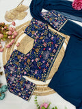 Super Hit Georgette Ruffle Ready To Wear Saree With Readymade Blouse