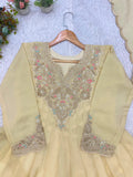 FESTIVAL SEASON BEAUTIFUL CORDING WITH SEQUENCE EMBROIDERED WORKED GOWN PANT WITH DUPATTA