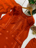 DESIGNER SEQUENCE EMBROIDERED WORKED TOP PANT WITH DUPATTA