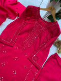 DESIGNER SEQUENCE EMBROIDERED WORKED TOP PANT WITH DUPATTA