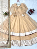 Tabby organza Silk with Original Mirror Hand Work with gotta Patti lace Salwar Kameez