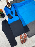 New Designer Party Wear Look Top-Plazzo and Dupatta With Heavy Embroidery Beads Work