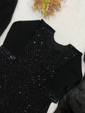 BEAUTIFUL GEORGETTE & BEADS WITH SEQUENCE EMBROIDERY WORK SALWAR KAMEEZ