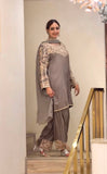 New Designer Party Wear Look Pure Chinon Silk Top & Farshi Palazzo With Dupatta set