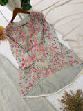 DESIGNER THREE PIECE TOP AND PLAZZO WITH DUPATTA IN SEQUENCE EMBROIDERY WORK
