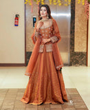 Simmer Silk with Embroidery Sequence and Moti Top Lehenga Dupatta Set