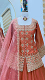 Simmer Silk with Embroidery Sequence and Moti Top Lehenga Dupatta Set