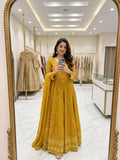 Pure Fox Georgette With Embroidery 3&5mm Sequences Work Salwar Kameez