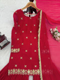 Faux Georgette with Soft Micro Cotton Lining & Thread with Sequence Work Salwar Kameez