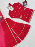Faux Georgette with Soft Micro Cotton Lining & Thread with Sequence Work Salwar Kameez