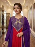 FESTIVAL SEASON WEAR BEAUTIFUL KURTI PANT AND DUPATTA WITH CORDING WITH SEQUENCE EMBROIDERY