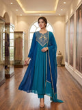 FESTIVAL SEASON WEAR BEAUTIFUL KURTI PANT AND DUPATTA WITH CORDING WITH SEQUENCE EMBROIDERY