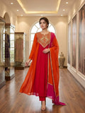 FESTIVAL SEASON WEAR BEAUTIFUL KURTI PANT AND DUPATTA WITH CORDING WITH SEQUENCE EMBROIDERY