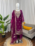 Jmc silk with Tread Work & Soft Micro Cotton Lining Beautiful Salwar Kameez
