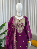 Jmc silk with Tread Work & Soft Micro Cotton Lining Beautiful Salwar Kameez