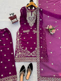 Jmc silk with Tread Work & Soft Micro Cotton Lining Beautiful Salwar Kameez