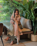 Faux Georgette with Codding Sequence Embroidery Work Salwar Kameez
