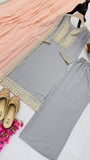 Faux Georgette with Codding Sequence Embroidery Work Salwar Kameez