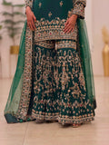 New Designer Party Wear Look Heavy Faux Georgette Top Plazzo & Dupatta Set