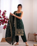 Fendy Silk with Soft Micro Inner Lining & Thread With Sequence work Salwar Kameez