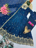 NEW Designer Party Wear Look Heavy Crunchy Silk Salwar Kameez