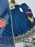 NEW Designer Party Wear Look Heavy Crunchy Silk Salwar Kameez