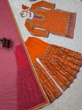 Faux Georgette & thread with sequence work Salwar Kameez