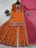 Faux Georgette & thread with sequence work Salwar Kameez