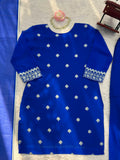 Faux Georgette with Soft Micro cotton Lining & Intricate Thread work Salwar Kameez
