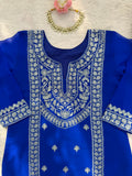 Faux Georgette with Soft Micro cotton Lining & Intricate Thread work Salwar Kameez