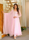 Pure Fox Georgette With Embroidery 5mm Sequences Work Pink Salwar Kameez
