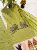 New Designer Party Wear Look Mal Chandar Cotton Fancy Border top with farshi salwar