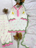 DESIGNER EMBROIDERED WORKED TOP SALWAR WITH DUPATTA