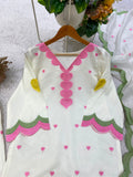 DESIGNER EMBROIDERED WORKED TOP SALWAR WITH DUPATTA