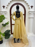 Salsa Silk with Soft Micro cotton Lining & Foil Work Beautiful Salwar Kameez