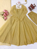 Salsa Silk with Soft Micro cotton Lining & Foil Work Beautiful Salwar Kameez