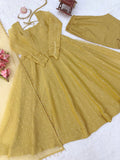 Salsa Silk with Soft Micro cotton Lining & Foil Work Beautiful Salwar Kameez
