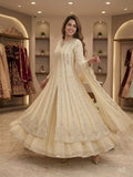FESTIVAL SEASON WEAR BEAUTIFUL GOWN LAHENGA AND DUPATTA WITH SEQUENCE EMBROIDERY AND REAL MIRROR WORK