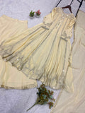 FESTIVAL SEASON WEAR BEAUTIFUL GOWN LAHENGA AND DUPATTA WITH SEQUENCE EMBROIDERY AND REAL MIRROR WORK
