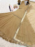 Vichitra Silk with Heavy Bids hand Embroidery Work & Back Side Zipper Top Lehenga Dupatta Set