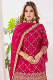 Heavy Chinon Silk Material With 5mm Sequence Embroidery Work Salwar Kameez