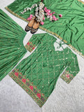 Heavy Chinon Silk Material With 5mm Sequence Embroidery Work Salwar Kameez