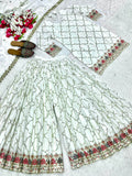 Heavy Chinon Silk Material With 5mm Sequence Embroidery Work Salwar Kameez