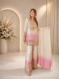 DESIGNER REAL MIRROR EMBROIDERED WORKED TOP PLAZZO WITH DUPATTA