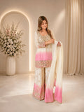 DESIGNER REAL MIRROR EMBROIDERED WORKED TOP PLAZZO WITH DUPATTA