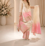 DESIGNER REAL MIRROR EMBROIDERED WORKED TOP PLAZZO WITH DUPATTA