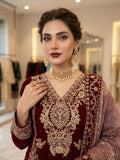 FESTIVAL SEASON WEAR BEAUTIFUL TOP PANT AND DUPATTA WITH CORDING EMBROIDERED AND DIAMOND WORKED