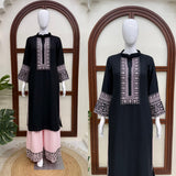 Rayon cotton with Soft Micro Cotton Lining & Intricate Thread work Co ord set