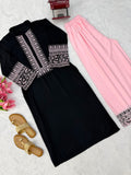 Rayon cotton with Soft Micro Cotton Lining & Intricate Thread work Salwar Kameez