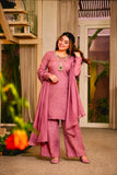 NEW VIRAL PARTY WEAR & FESTIVAL LOOK HEAVY PURE SALSA CRUSH FANCY TOP-PLAZZO WITH PRETTY DEPATTA SET